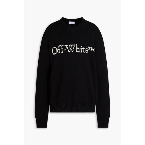1h可退 香港直邮off-white 男士 黑色 Big Bookish 毛衣 OMHE167F - 图3