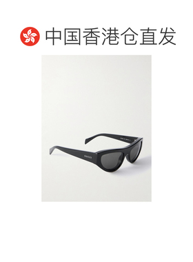 1h可退 香港直邮Gucci 古驰 女士 黑色 Cat-Eye Frame 太阳镜 GG1