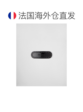 自营欧洲直邮Prada普拉达 女士黑色黄铜人造水晶夹子发夹配饰