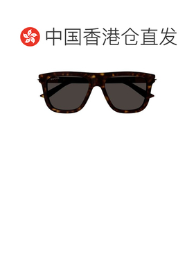 1h可退 香港直邮Gucci 古驰 男士 几何太阳镜 GG1502S brown棕色