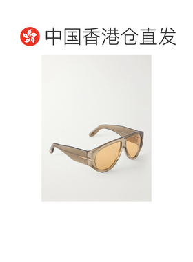 香港直邮Tom Ford 汤姆 福特 女士 Bronson D形框龟甲色醋纤太阳