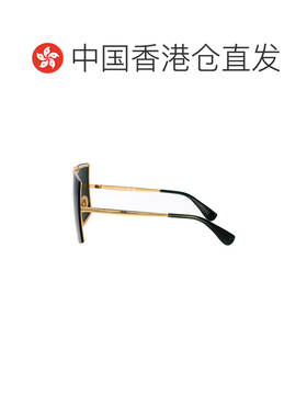 香港直邮MaxMara 麦斯玛拉 女士 金色黑色金属太阳眼镜 MM0117S30