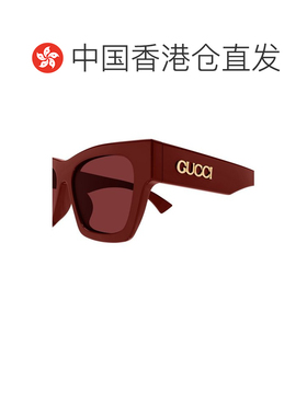 香港直邮Gucci 古驰 女士 矩形太阳镜 GG1835S red红色 舒适时尚