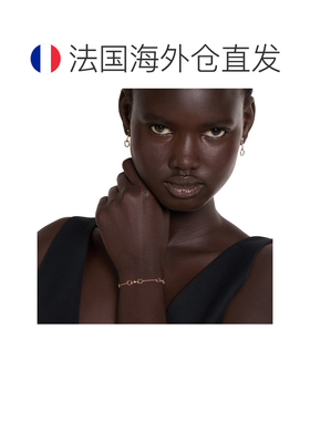 自营欧洲直邮GUCCI古驰 Horsebit女士玫瑰金18K金钻石手链
