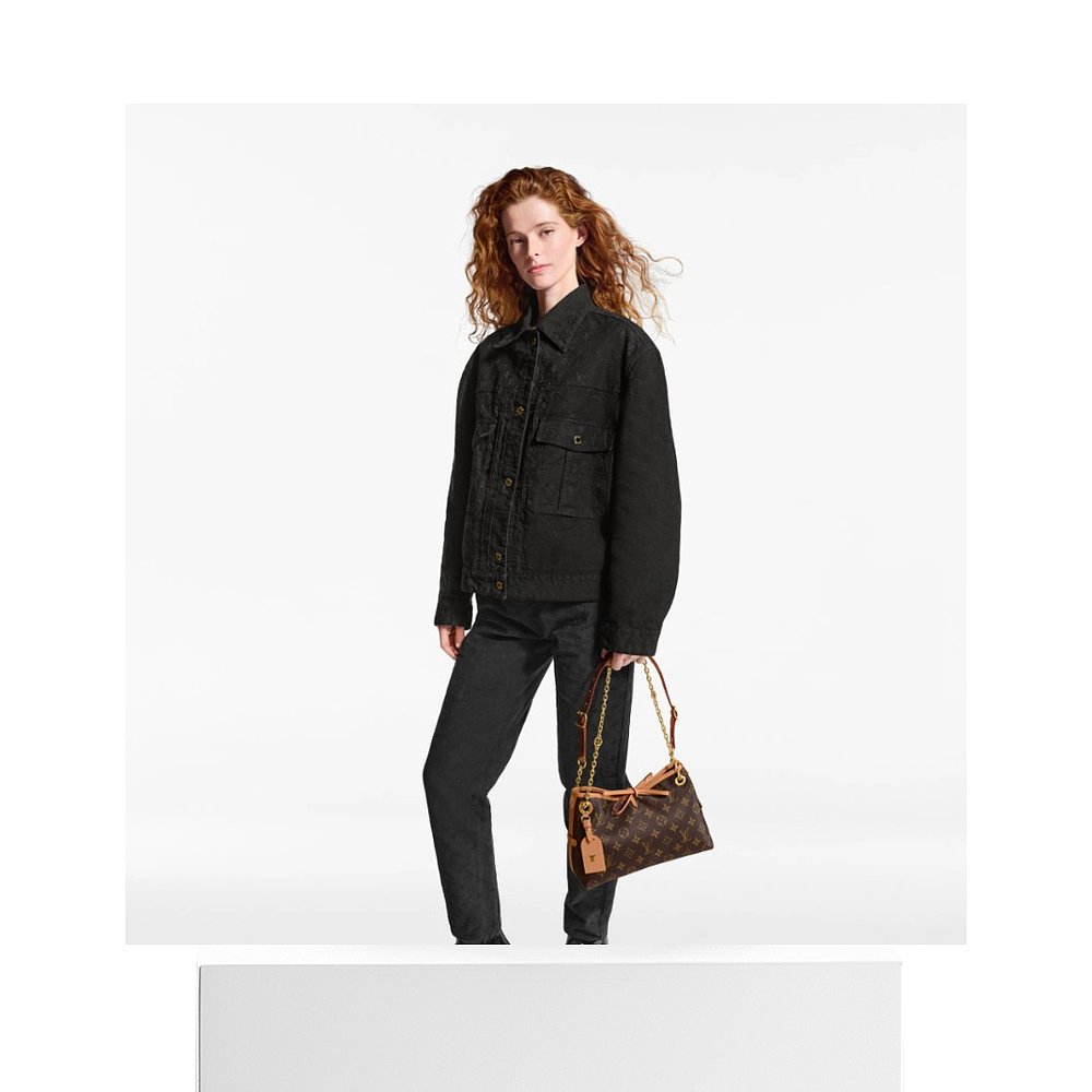 自营1h可退 欧洲直邮LV路易威登女包CarryAll BB老花帆布单肩包新 - 图3