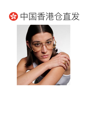 1h可退 香港直邮Bottega Veneta 葆蝶家 女士 浅缎带飞行员眼镜