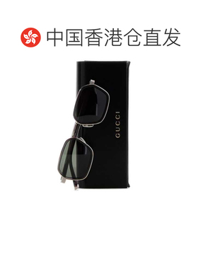 香港直邮Gucci 古驰 女士 银色金属太阳眼镜 859578I3330