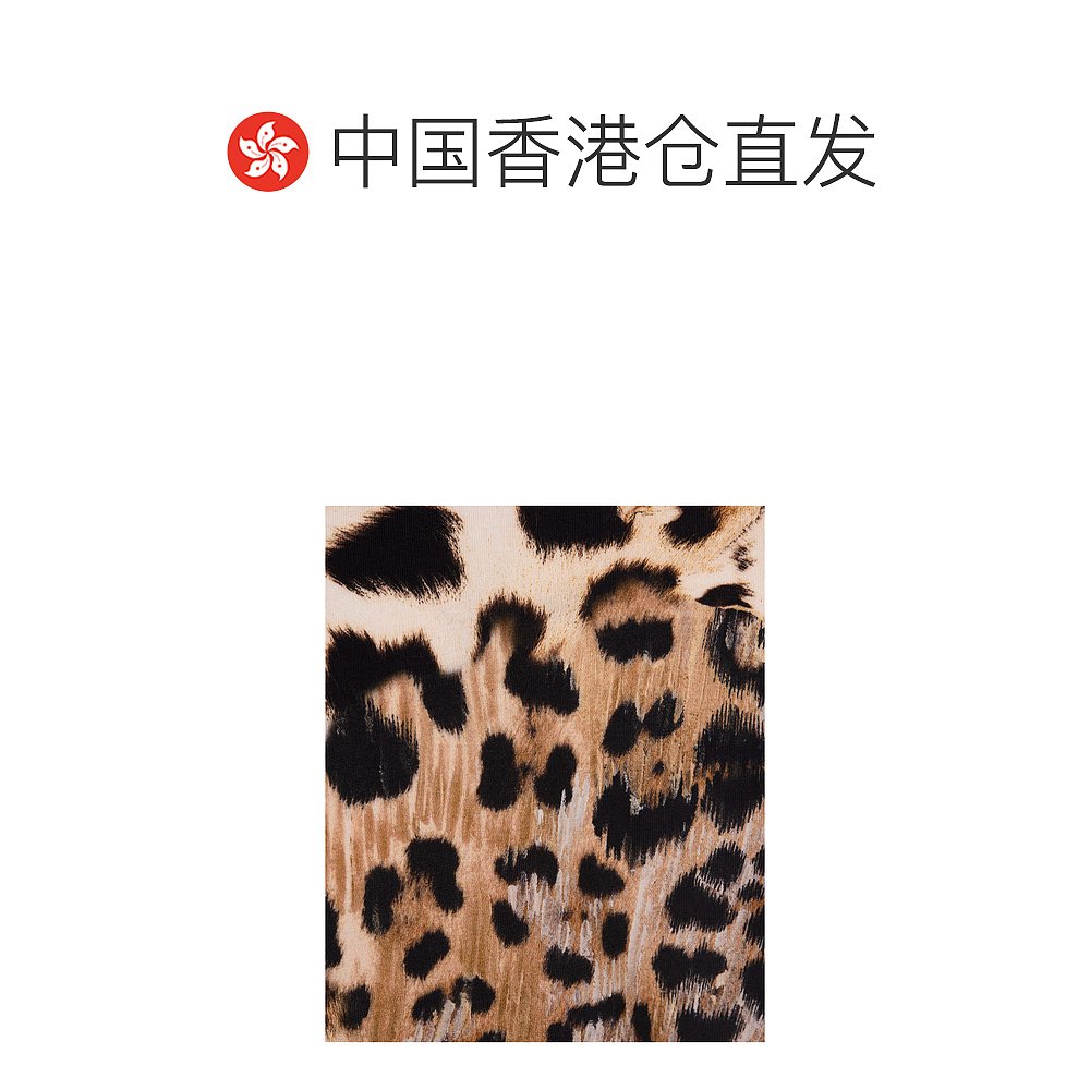 香港直邮Roberto Cavalli 豹纹印花T恤 SKT60H3DG34 - 图1