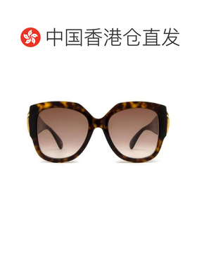 香港直邮GUCCI 女士眼镜 GG1407S003 SS2025 棕色 几何框太阳镜