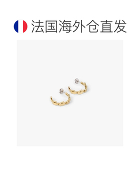 自营欧洲直邮Lacoste法国鳄鱼 Multi Crocodile女士金色耳钉
