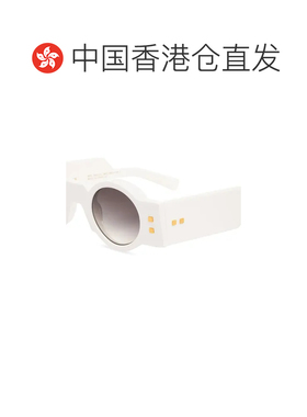 1h可退 香港直邮Balmain 巴尔曼 女士 OLIVIER 白金醋纤太阳镜 BP