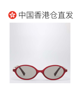 香港直邮Miu Miu 缪缪 女士 Miu Regard 椭圆形酒红色太阳眼镜 0M