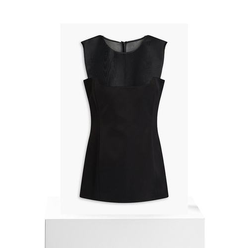 1h可退 香港直邮KHAITE 女士 Sasmo 棉混纺缎面欧根纱上衣 230717 - 图3