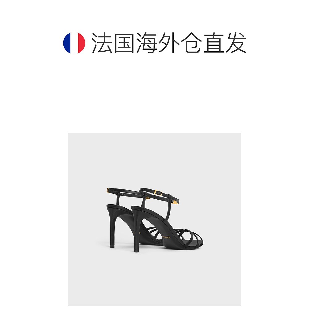 欧洲直邮CELINE/思琳 CELINE Soir 小羊皮凉鞋 - 图1