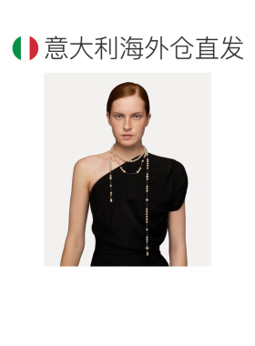 欧洲直邮VIVIENNE WESTWOOD西太后首创破碎珍珠水晶银色吊坠项链
