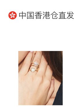 香港直邮Tory Burch 四叶草叠戴戒指三件套 16808【付后1h可退】