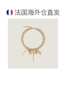 自营欧洲直邮Givenchy纪梵希 Lucky Charms女士金黄色金属项链
