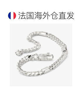 自营欧洲直邮Fendi芬迪 925男士银色手链