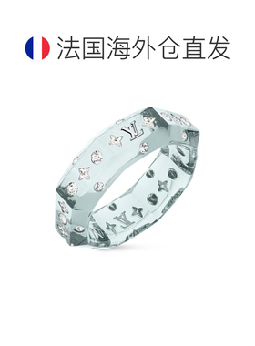 自营欧洲直邮LV路易威登 Sparks女士蓝色玻璃老花花朵图案手镯