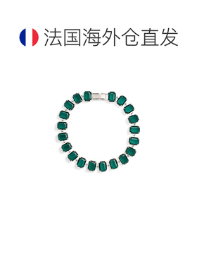 自营欧洲直邮Ralph Lauren拉夫劳伦 女士镀铑镶嵌宝石网球手链