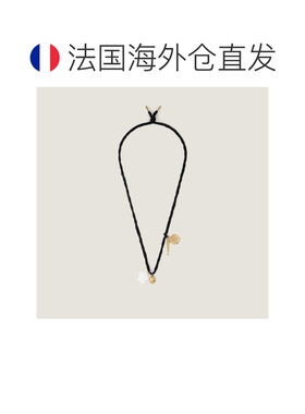 自营欧洲直邮Givenchy纪梵希 Lucky Charms女士金黄色丝绸金属珐