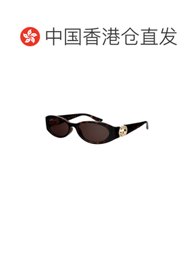 1h可退 香港直邮GUCCI 女士眼镜 GG1660S002 CO 黑色 徽标太阳镜