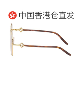 香港直邮Fendi 芬迪 女士 金色 FF Diamonds 太阳镜 FE40218U5830