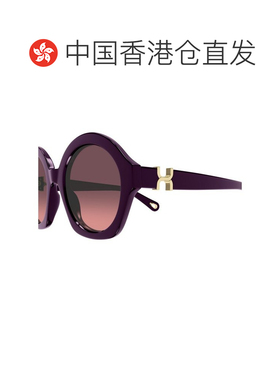 香港直邮CHLOÉ 女士太阳镜 CH0302S005 SS2026 紫色 圆框太阳镜