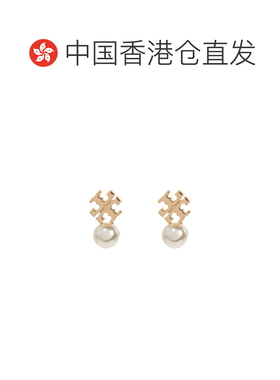 Tory Burch 标志耳钉 184421珍珠配饰 【付后1h可退】