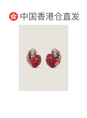 香港直邮Givenchy Bold Crystals夹式耳环 BF116W【付后1h可退】