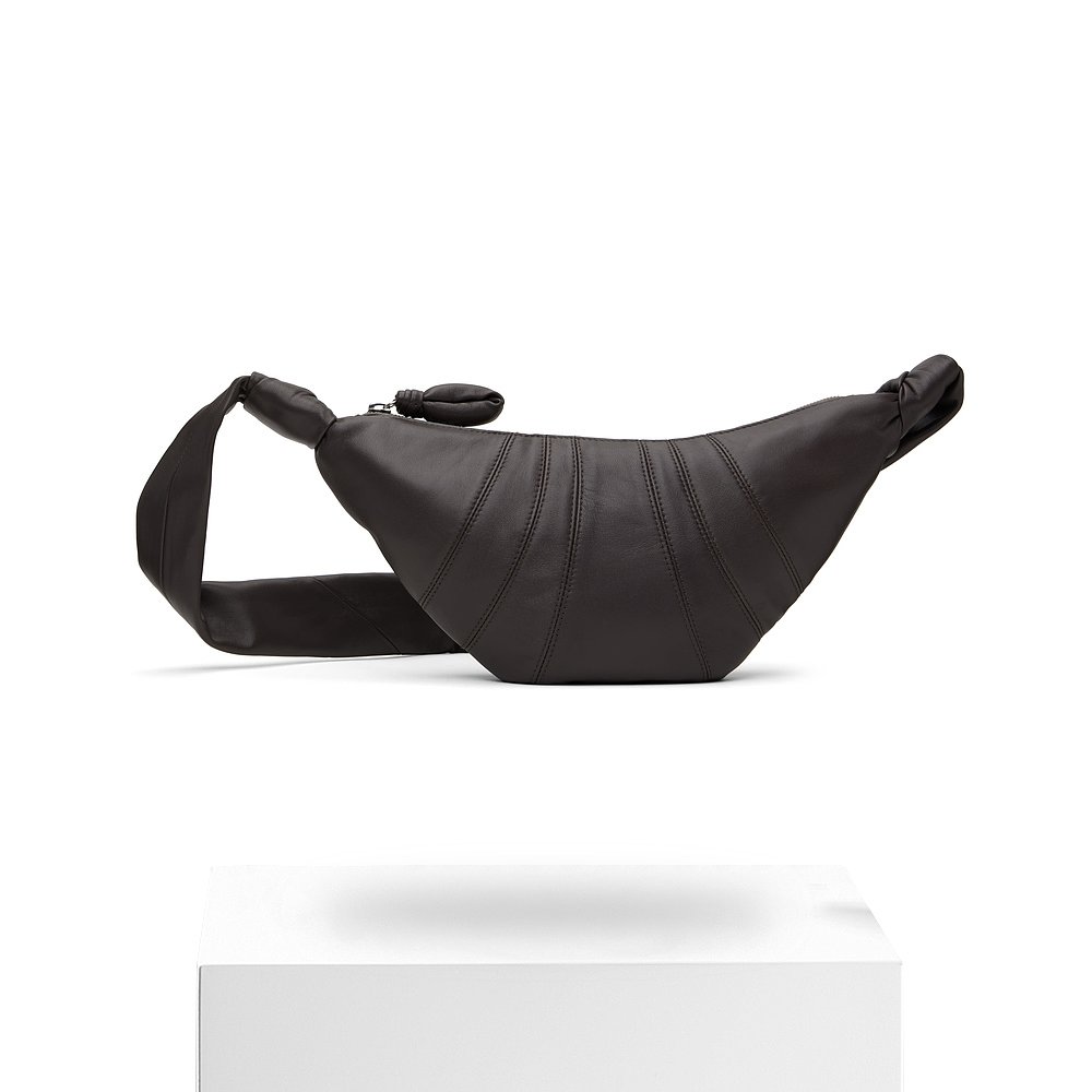 1h可退 香港直邮Lemaire 男士 棕色小号 Croissant 单肩包 BG0003 - 图3