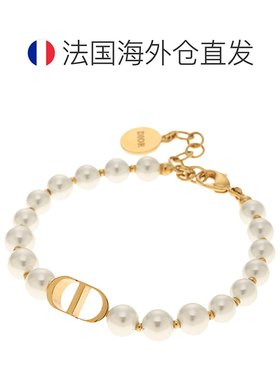 自营1h可退 欧洲直邮 Dior迪奥女士手链手环镶嵌珍珠 百搭优雅正