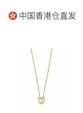 香港直邮Salvatore Ferragamo 菲拉格慕 女士 3D 锁扣图案水晶项