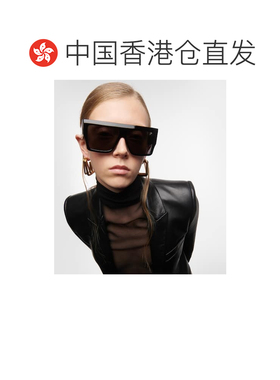 1h可退 香港直邮Celine 思琳 女士 大号方框太阳眼镜 black黑色