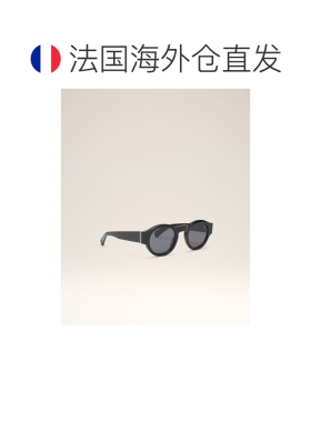 自营欧洲直邮AMI 黑色醋酸纤维太阳镜