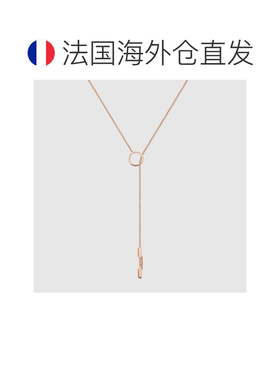 自营欧洲直邮Gucci古驰Link to Love系列女士18k玫瑰金套索项链