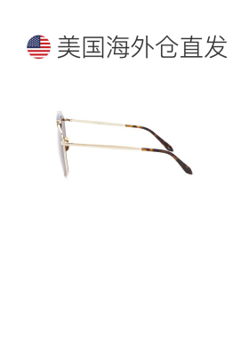 1h可退 美国直邮alaia 女士 Animalier 飞行员太阳眼镜 AA0098S00