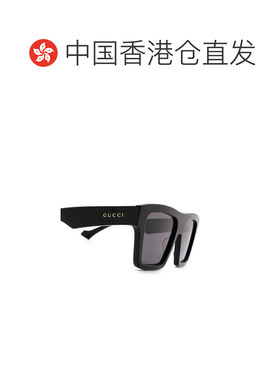 1h可退 香港直邮Gucci 古驰 男士 黑色太阳镜 GG0962S black黑色