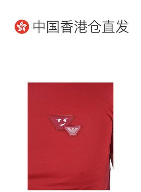 香港直邮Emporio Armani 3Z1TL81JQSZROSSO 徽标T恤
