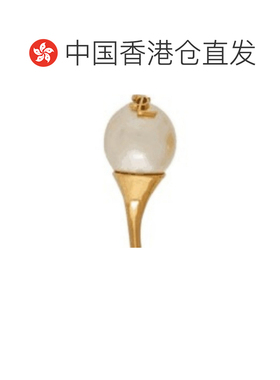 1h可退 香港直邮女士 仿珍珠和球形金属戒指 crov配饰