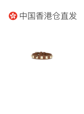 1h可退 香港直邮valentino 华伦天奴 女士 铆钉皮革手链 8W2J0X53