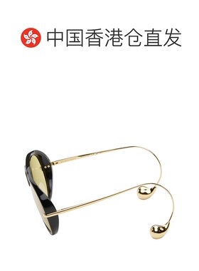香港直邮Bottega Veneta 葆蝶家 女士 黑色 Drop 飞行员太阳镜 BV