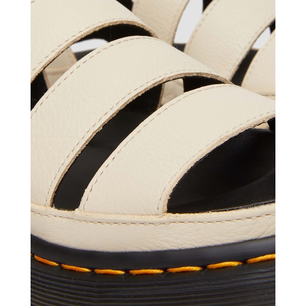 自营欧洲直邮DrMartens马丁大夫 Clarissa II女士白色厚底皮革凉 - 图2