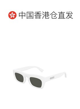 香港直邮Gucci 古驰 男士 几何框太阳镜 GG1777S white白色 舒适