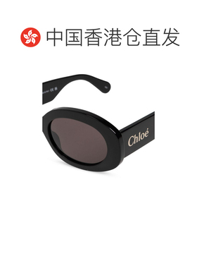 香港直邮CHLOÉ 女士眼镜 CH0258S001 SS2026 黑色 徽标太阳镜