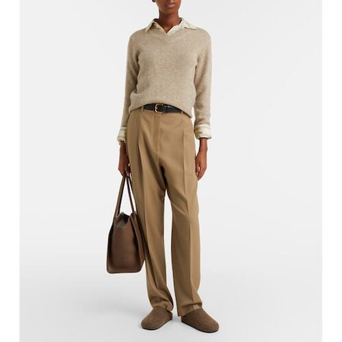 1h可退 香港直邮The Row 女士 Marlo 14 皮革手提包 brown棕色 舒 - 图3