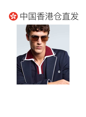 香港直邮Gucci 古驰 男士 GG 飞行员太阳眼镜 grey灰色 舒适时尚