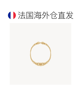 自营欧洲直邮YSL圣罗兰 女士黄金色再生金渐变链环手链