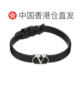 香港直邮valentino 华伦天奴 男士 VLogo Signature Leather 手环