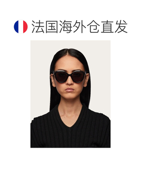 自营欧洲直邮Ferragamo菲拉格慕 女士灰色醋酸纤维猫眼太阳镜